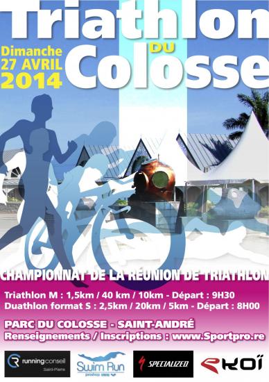 Triathlon colosse affiche